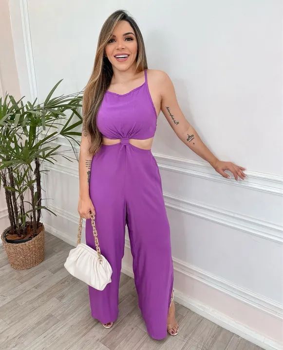 Macacão fucsia