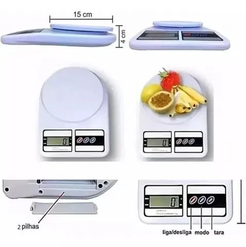 Balança Digital Cozinha 10Kg com Display Lcd ON-BL700A