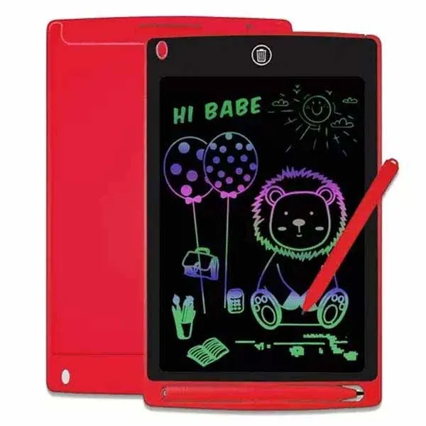 Tablet Tela Lousa Magica Rgb De 12" Infantil Ref. 04127 Vermleho 002399-Valor a Vista