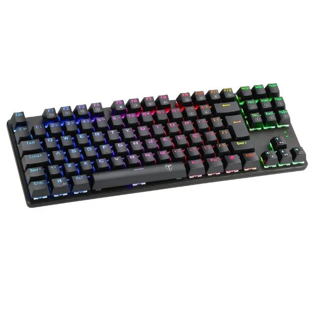 Teclado Gamer Mecânico T-Dagger Bora RGB Switch Blue - WZetta
