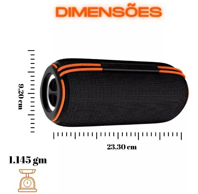 Caixa De Som Portátil Bluetooth Rgb Resistente a Água IPX6 Super Potente 30W - Foto 4