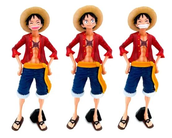 Boneco Monkey D.  Luffy 28cm, Action Figure, Anime One Piece Colecionável - Foto 3