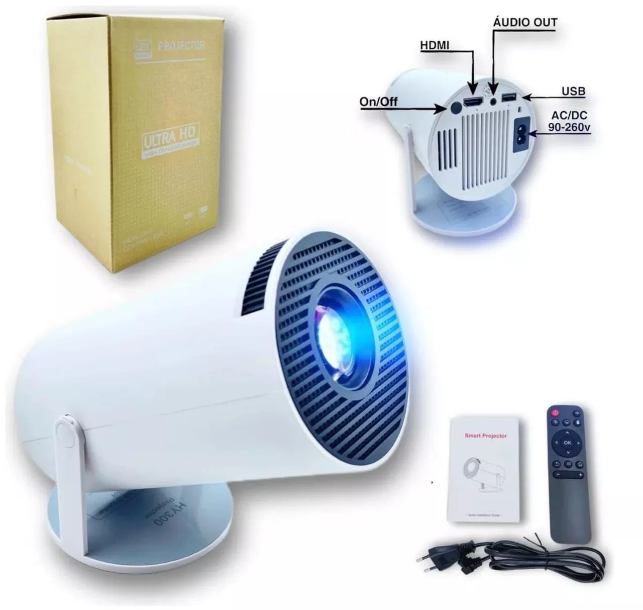 Projetor Portátil 130 polegadas - Alta Qualidade! - Foto 2