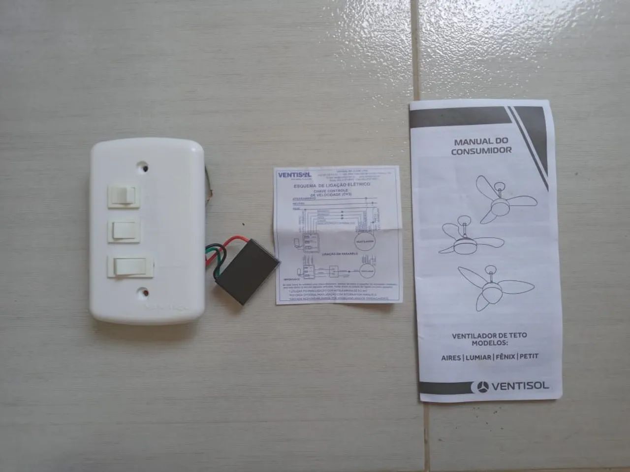 Ventilador de Teto Ventisol Novo na Caixa - Foto 2