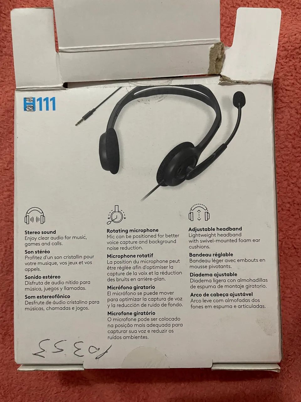 Fone de ouvido com microfone Logitech H111 - Foto 6