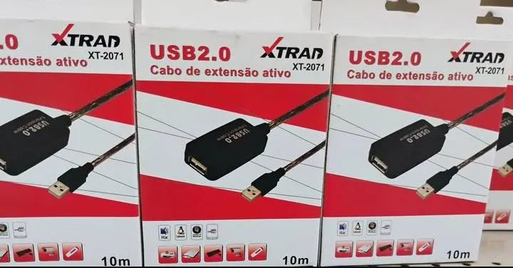 Cabo Extensor Ativo USB 2.0 10 Metros - XTRAD