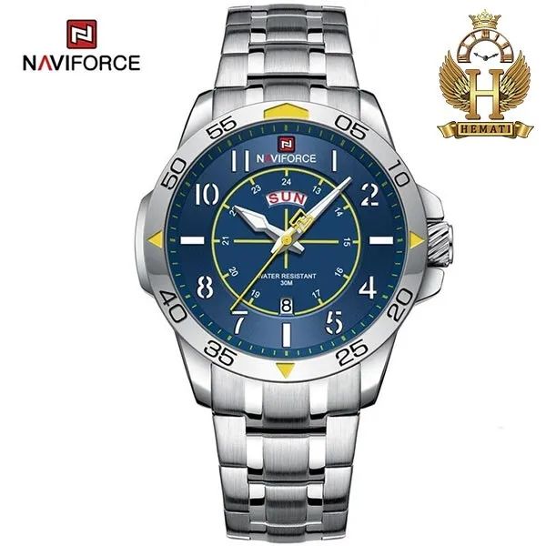 Relogio Masculino Naviforce Platinum Silver Blue Original