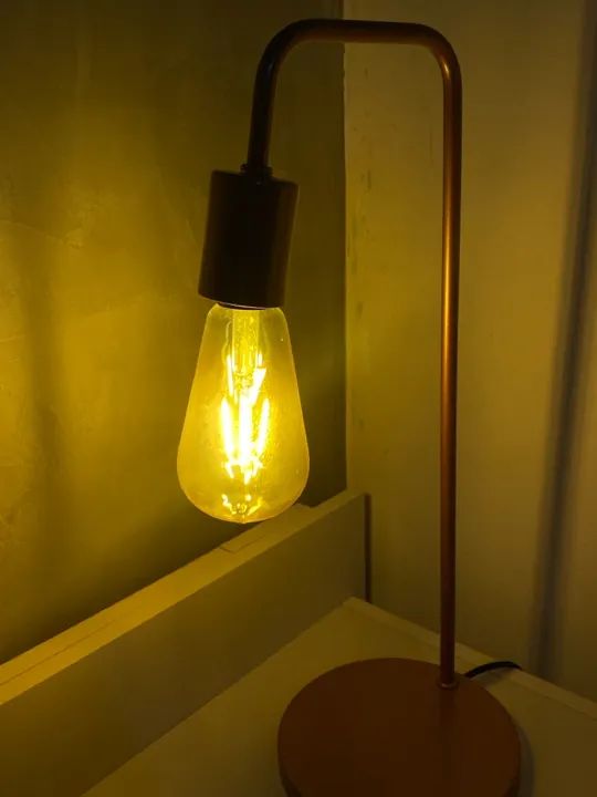 Luminária retrô rose gold  - Foto 2