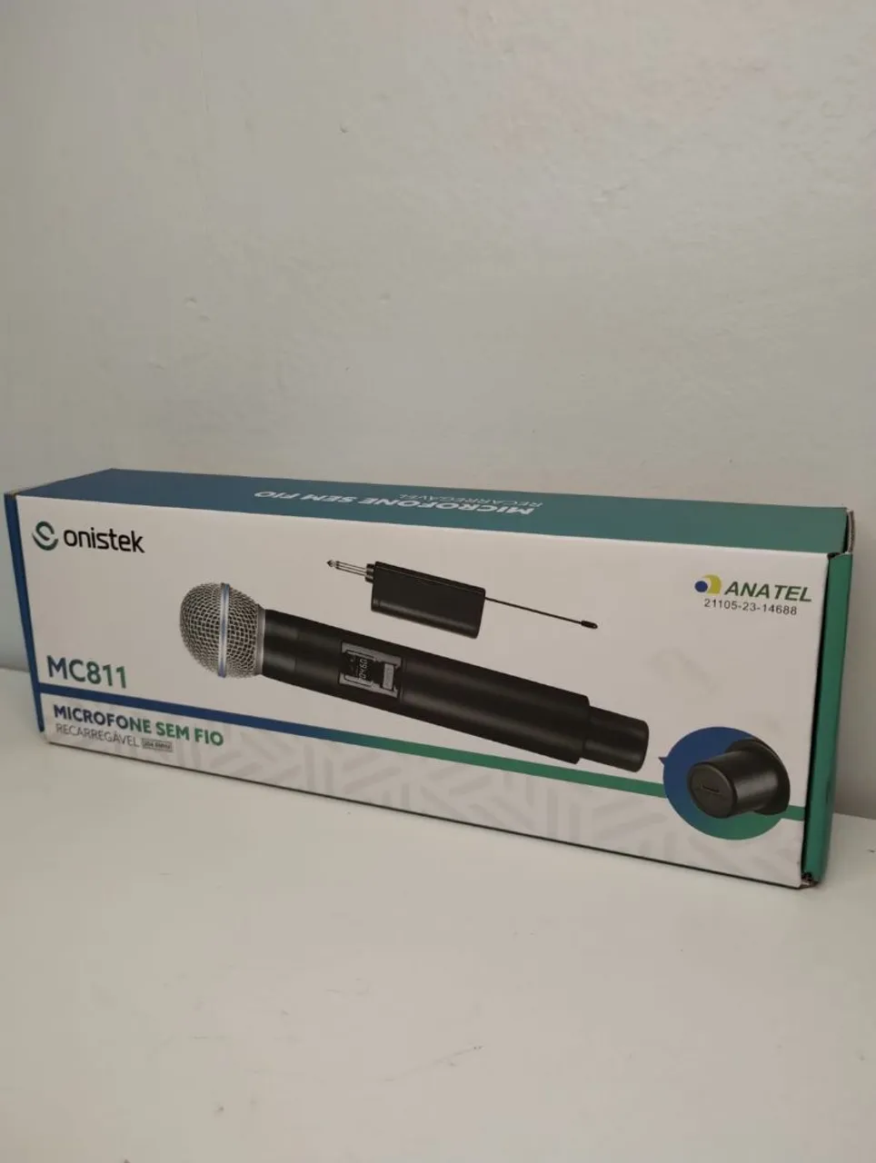 Microfone Sem Fio Recarregável MC811 - Onistek