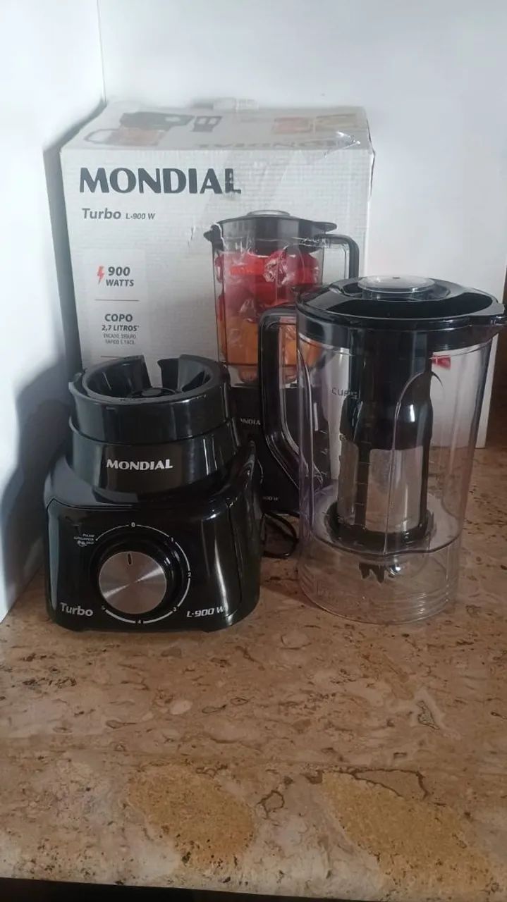Liquidificador Mondial Turbo L-900W 2,7 Litros - Foto 4