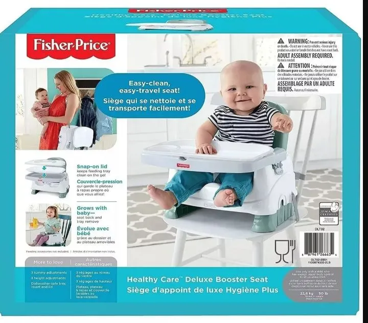 Cadeirinha Alimentação PORTÁTIL Fisher Price Deluxe Entrego R$249