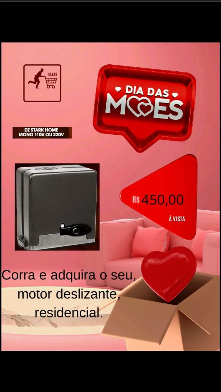 Motor deslizante para residência