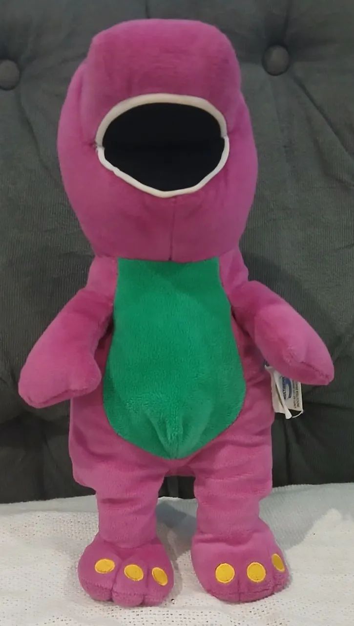 Barney de pelúcia 35cm multibrink 2011 - Foto 2