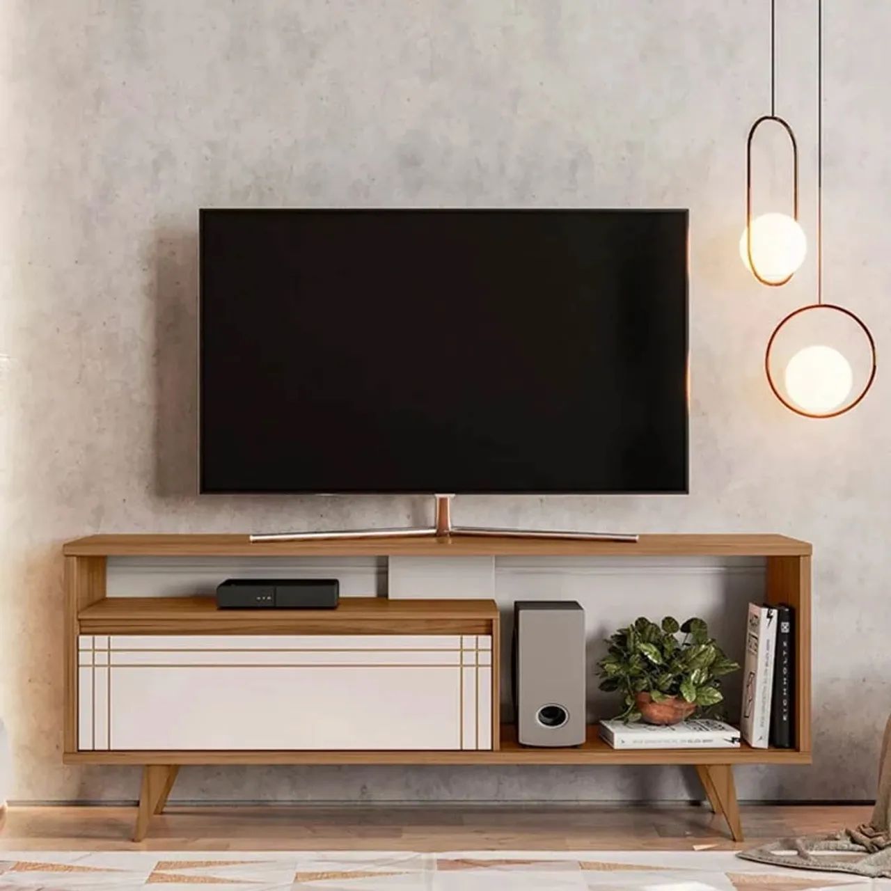 Rack para TV com design moderno e elegante !! L99m