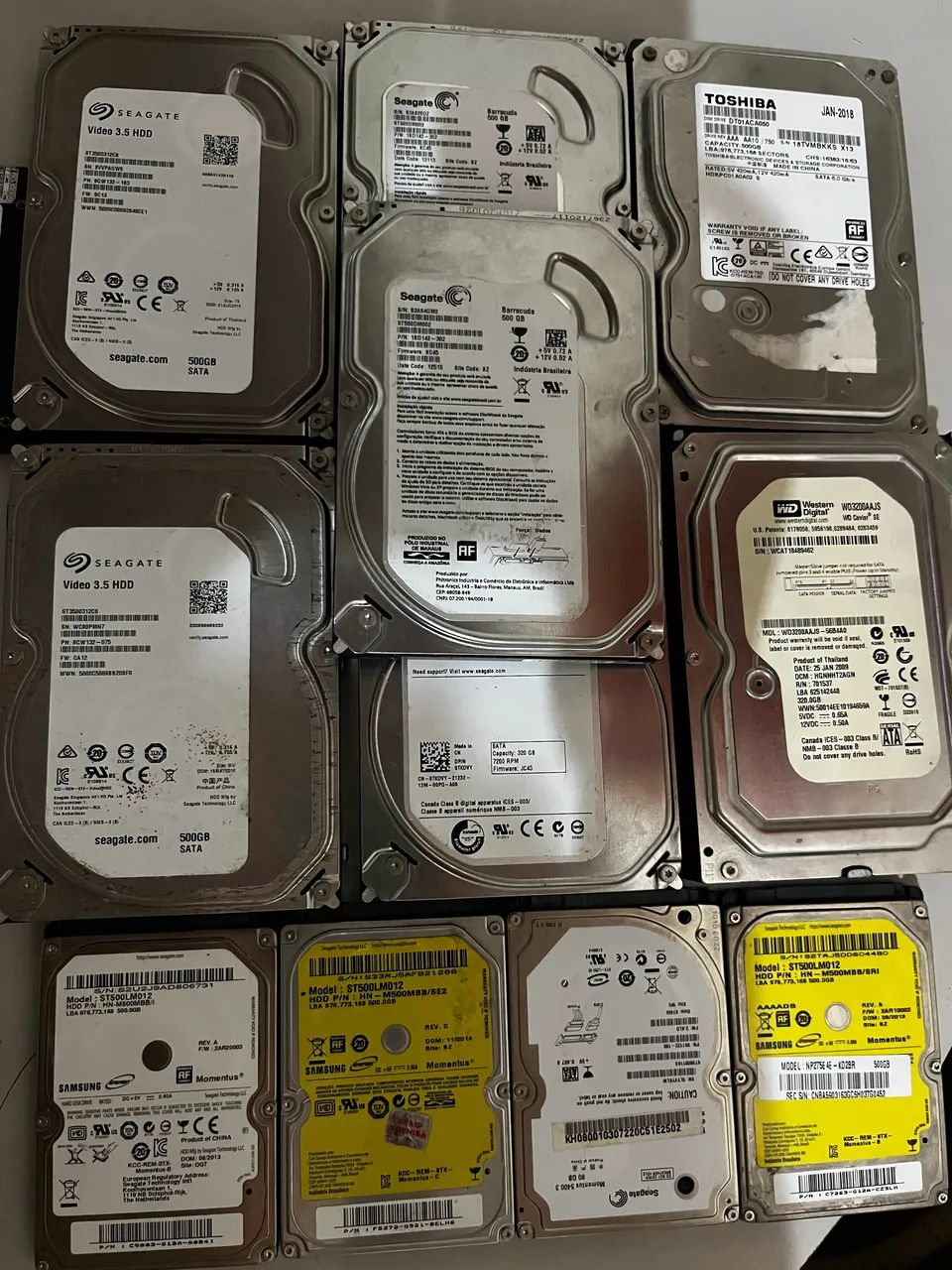 HDs funcionando 100% | 12 Unidades64842040817281121