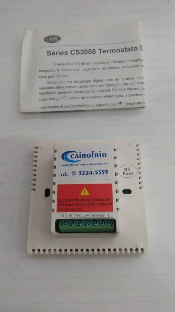 TERMOSTATO AMBIENTE CAREL  CS 2008 FCV2 - Foto 3