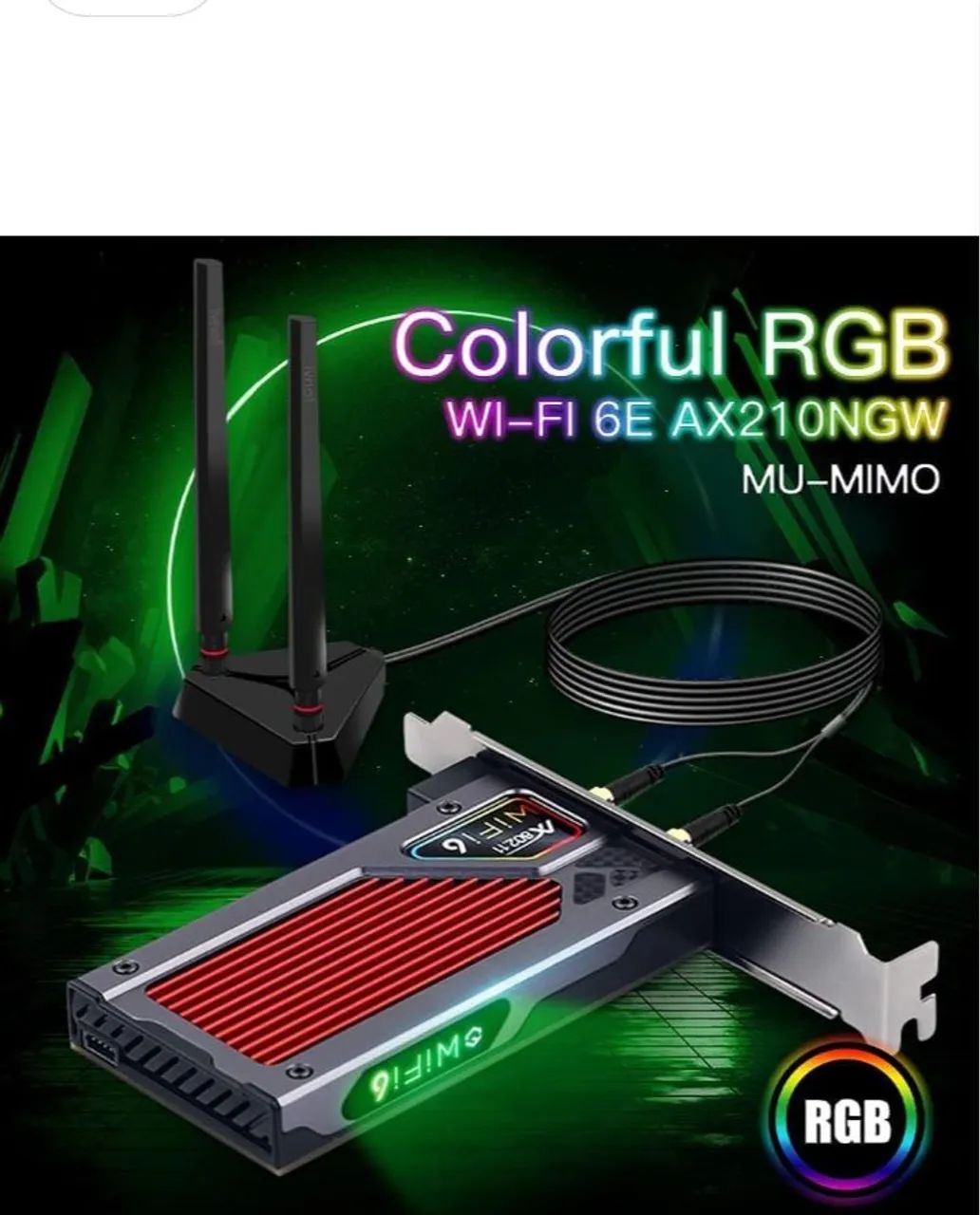 Placa de Wi-Fi e Bluetooth 5.2 - Foto 2