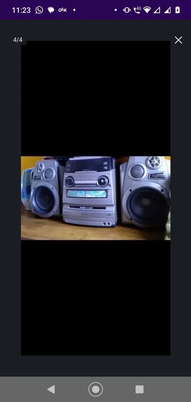Mini System Completo com 3 Peças