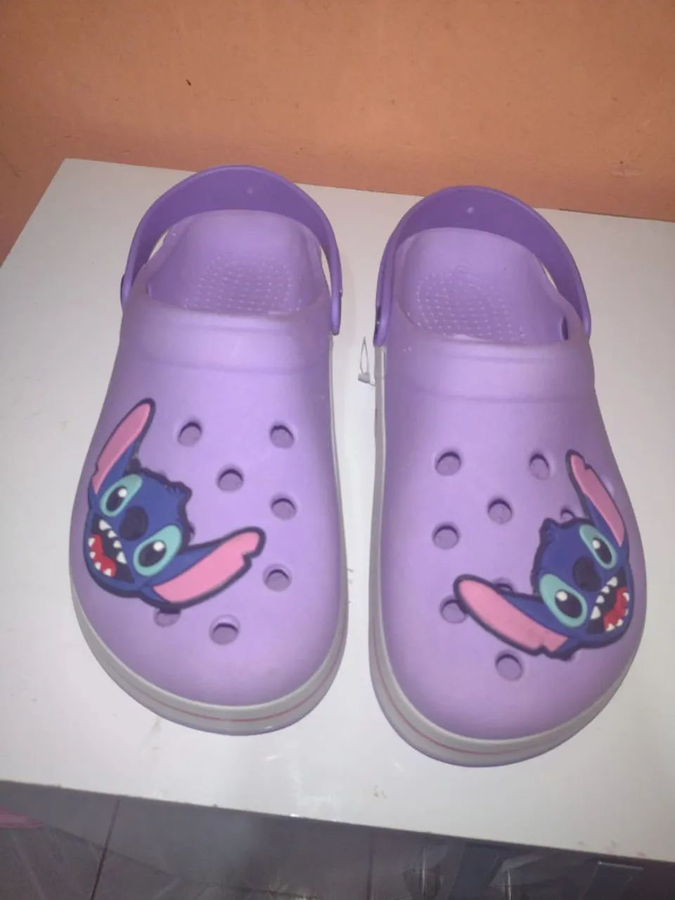Sandália Babuche Stitch, tamanho 37, nova, lilás  - Foto 4