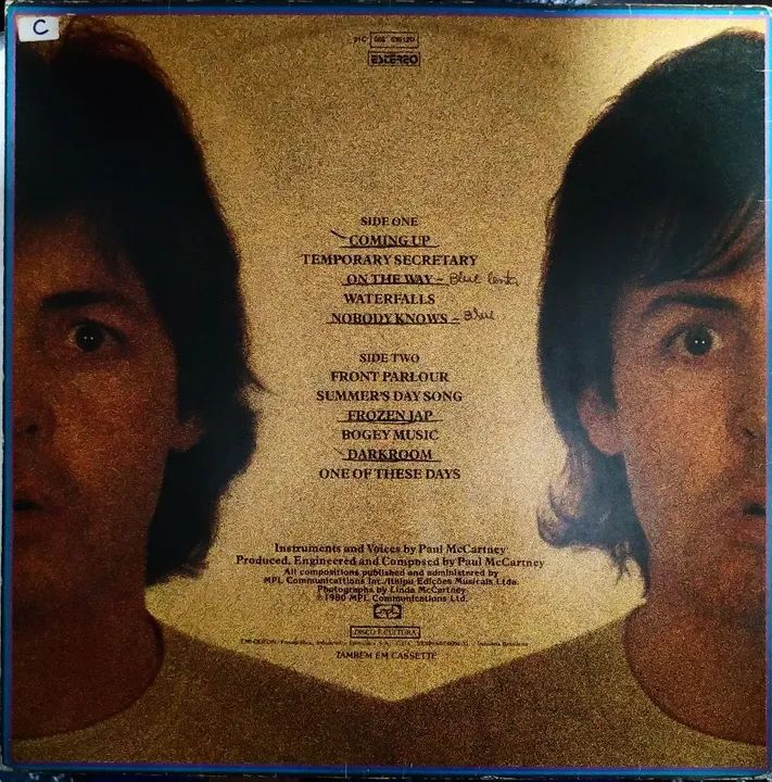 LP MC CARTNEY I I - PAUL MC CARTNEY - 1980 RARO - Foto 5