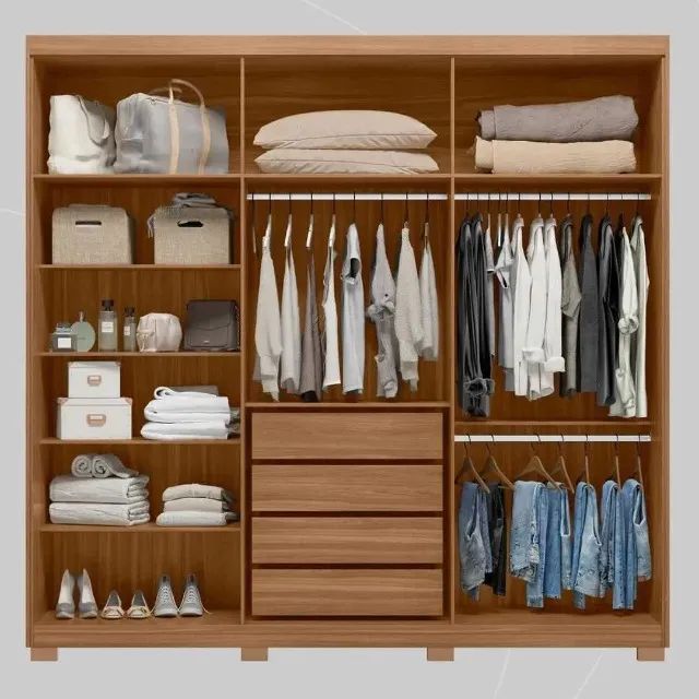 Guarda Roupa Casal 100% MDF 6 Portas e 4 Gavetas Direto da fabrica entregamos - Foto 3