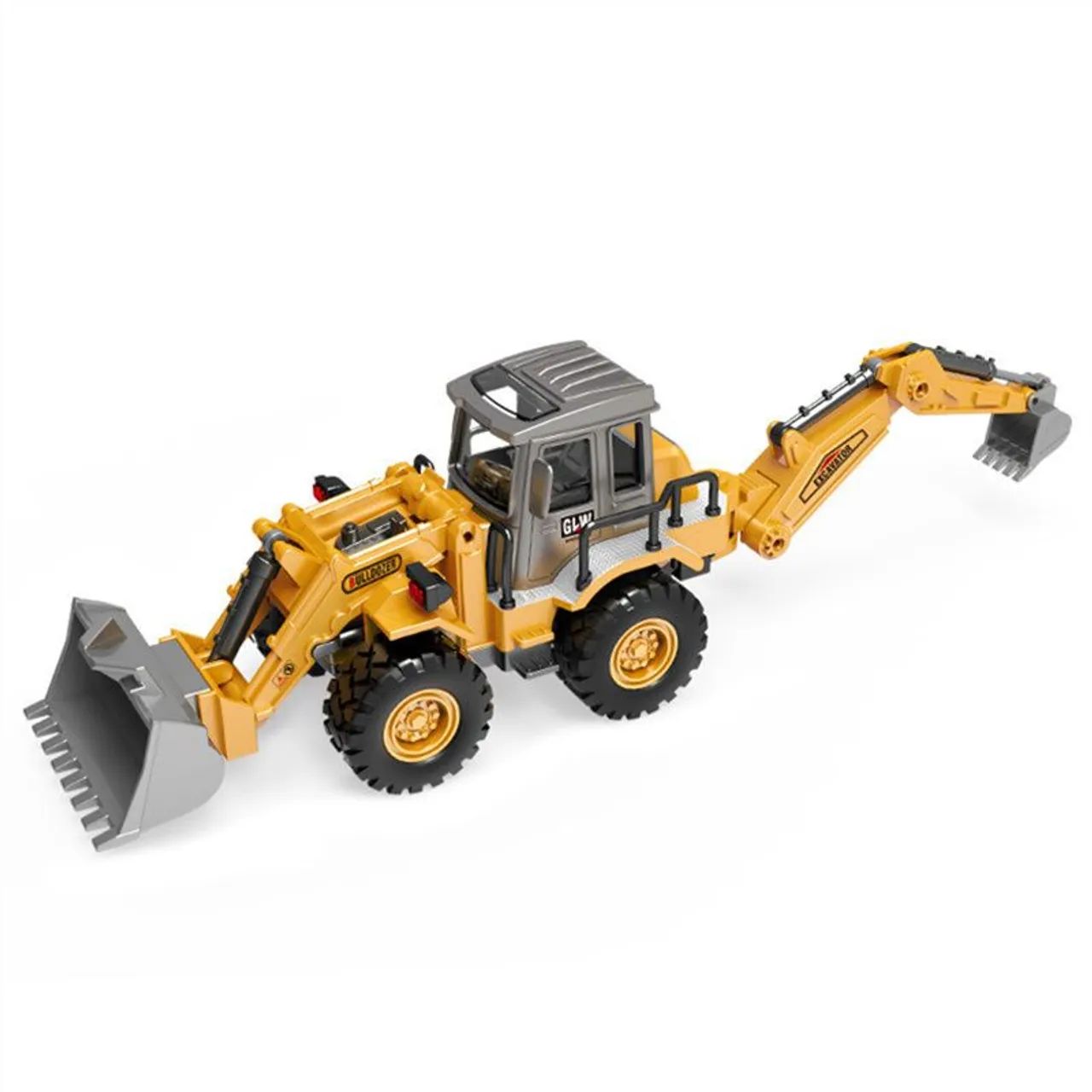 Trator com Escavadeira - Brinquedo Infantil Metal e Plástico - Unidade   - Foto 5