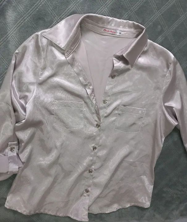 Camisa cetin /prata(G)
