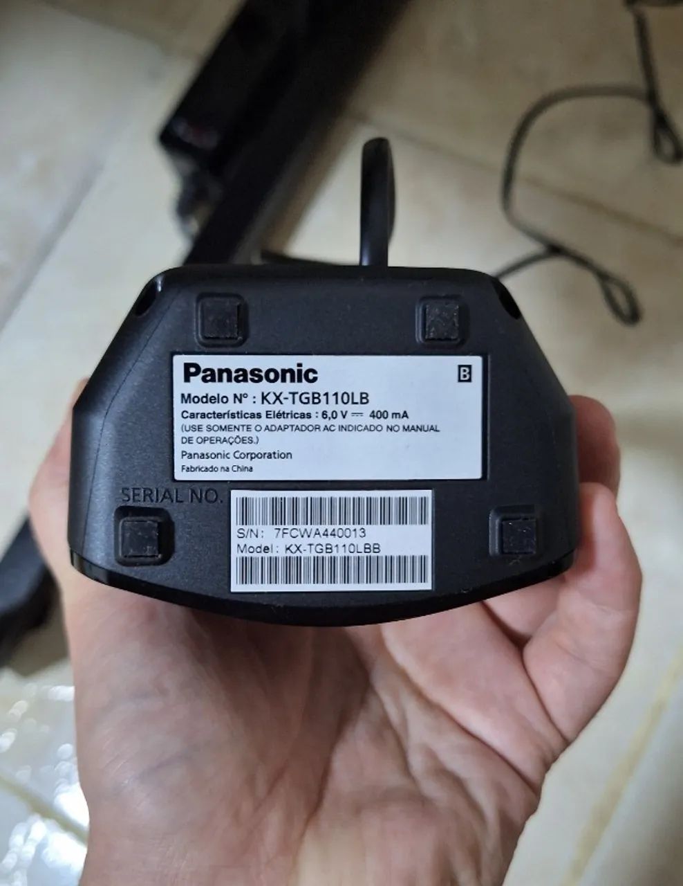 Telefone Sem Fio PANASONIC KX-TGB110LBB | Agenda 50 Contatos, 10h Conversa, Modo Eco! - Foto 2