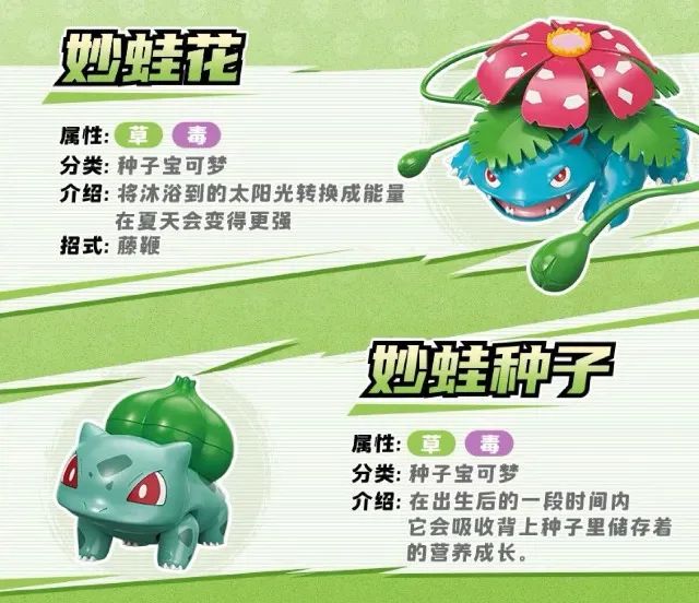 Figura de ação Venusaur e Bulbasaur | Keeppley - Foto 4