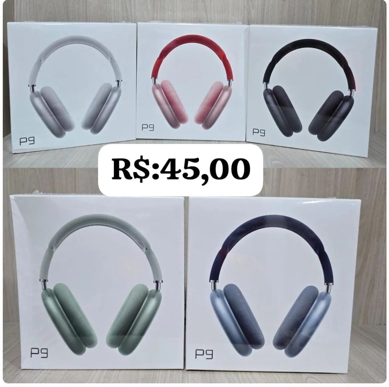 Fone de ouvido P9 - Diversas cores