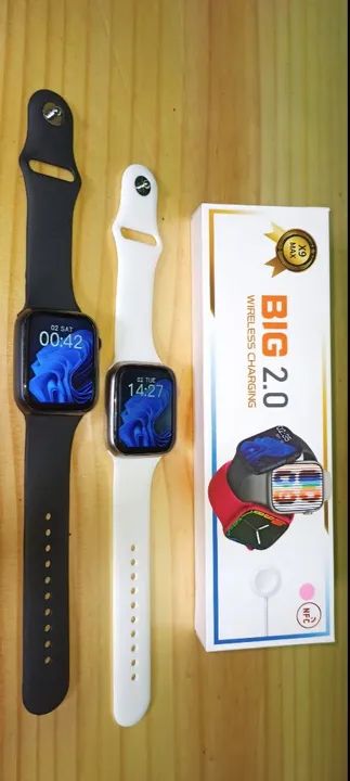 SMARTWATCH IWO X9 MAX BIG 2.0" 45mm SÉRIE 8 + BRINDES<br>R$17 - Foto 2