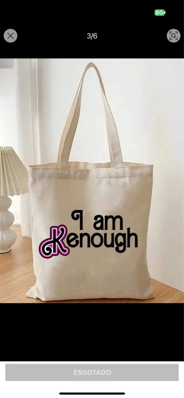 Bolsa ecobag Barbie  'I am Kenough' 