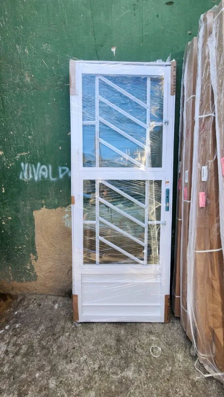 PORTAS DE FERRO BRANCO - Foto 2