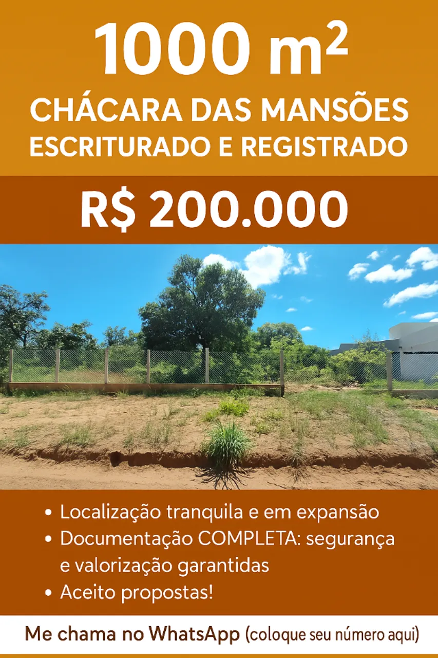 TERRENO 1000 M2