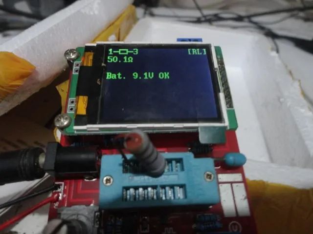 Multe testador Componentes Ohmímetro Capacímetro  Esr Transistor - Foto 2