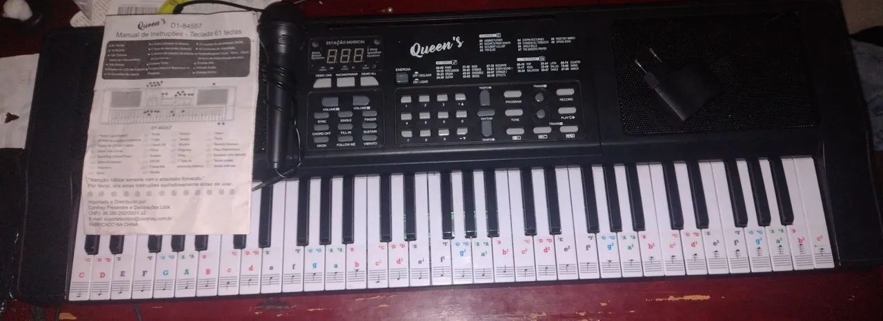 Teclado Queens 61 Teclas Usado - Foto 3