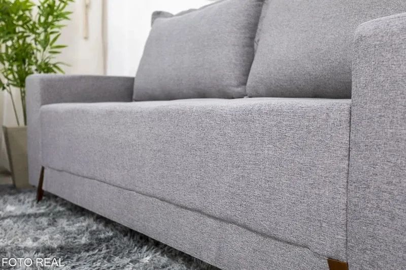 Sofá 3 lugares 8100 2.00m Linho- Produto Novo  - Foto 4