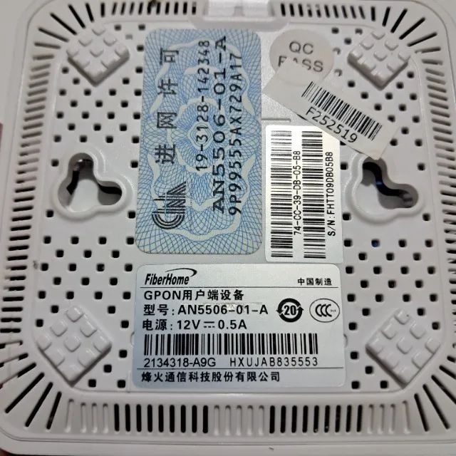 Fiberhome Roteador Modem Onu Gpon AN5506-01-A GPON Bridge Mini - Foto 3