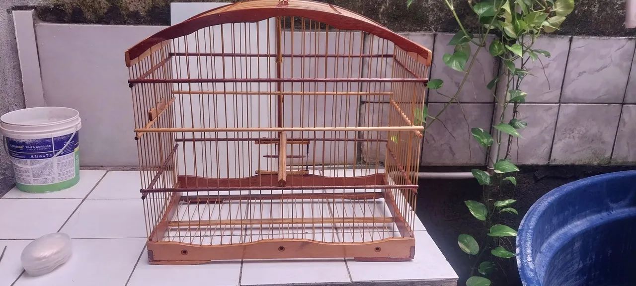 Gaiola para Pássaros trinca ferro ou azul  - Foto 5
