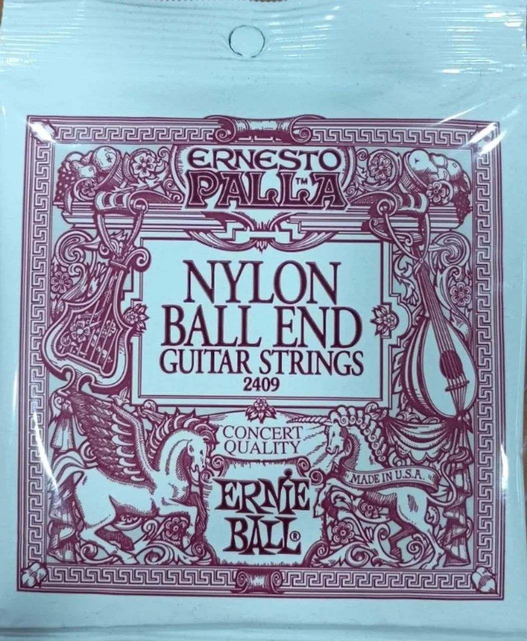Corda Ernie Ball Ernesto Palla Black And Gold Ball-End para Violão Classico