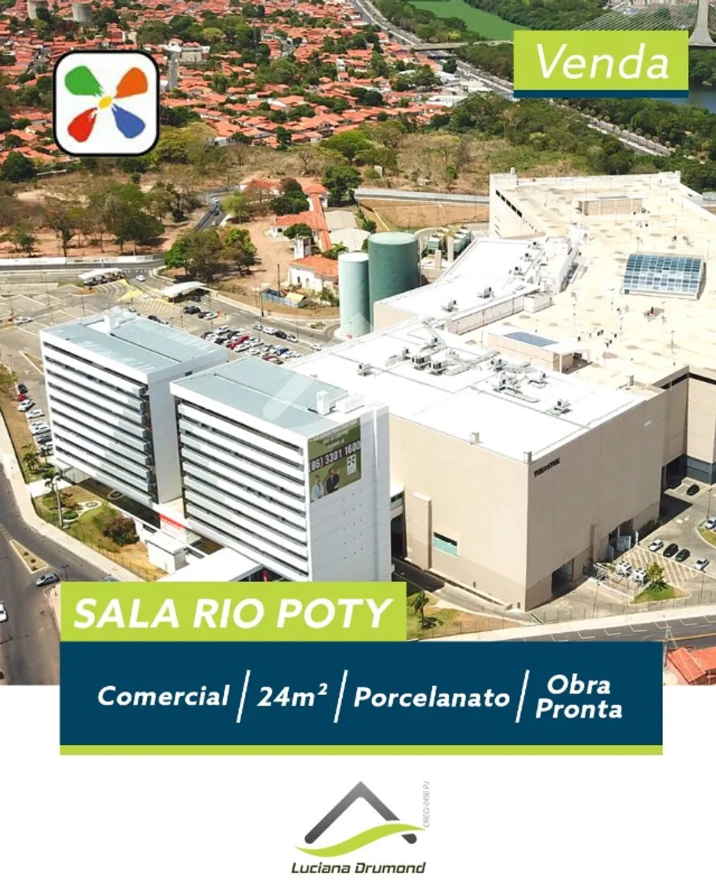 Sala Centro Empresarial Shopping Rio Poty Oportunidade