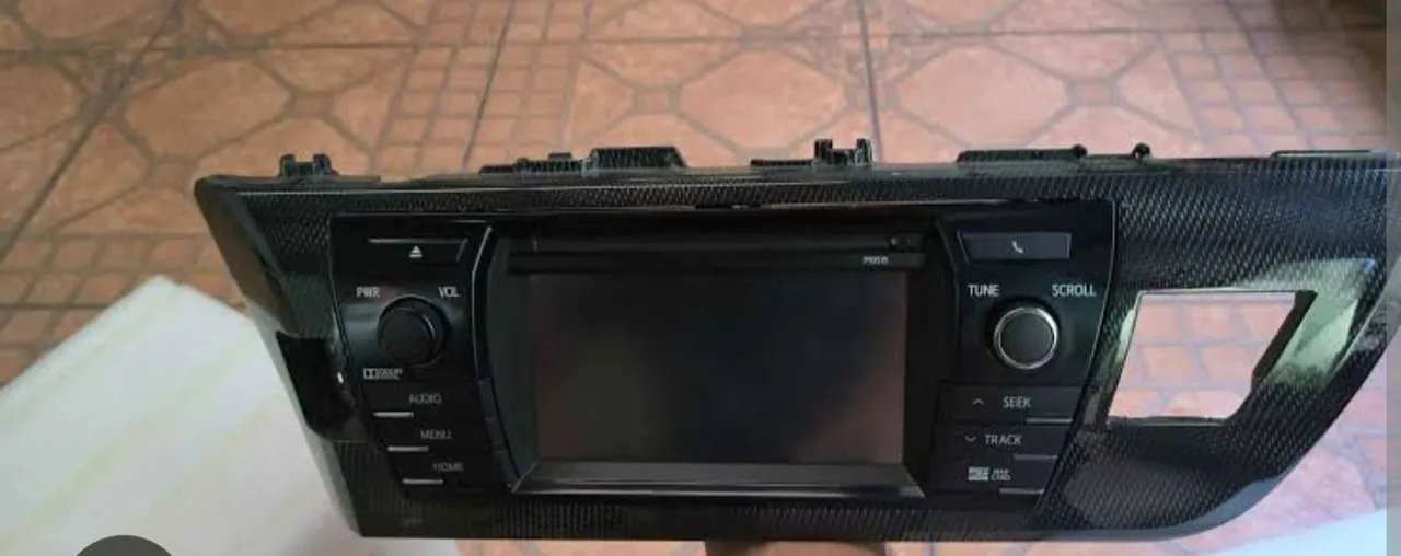 Central Multimídia Carbono Toyota Corolla