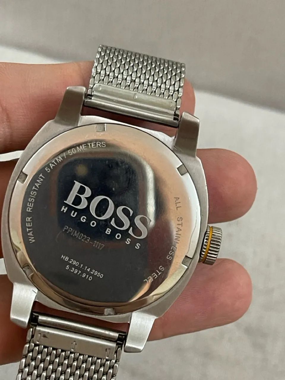 Relógio Boss Masculino Aço Prateado - Foto 4