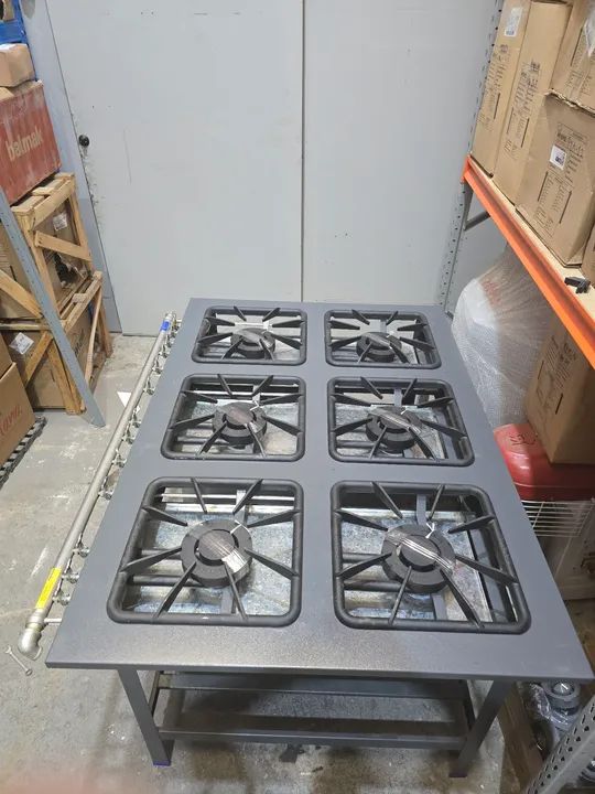 Fogão Industrial 6 bocas 40x40 Queimadores Duplos Com Forno - Foto 5