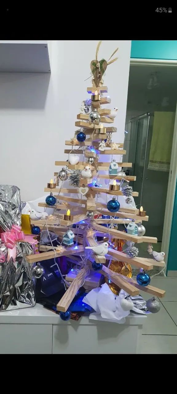 Árvore de Natal de Madeira - Foto 4