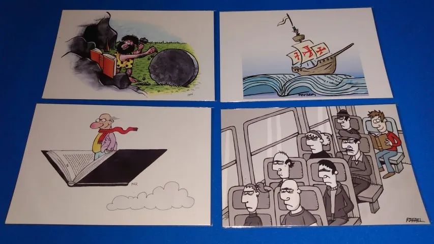 Lote de cartões postais promocionais da feira do livro de Porto Alegre RS de 2014 - Foto 3