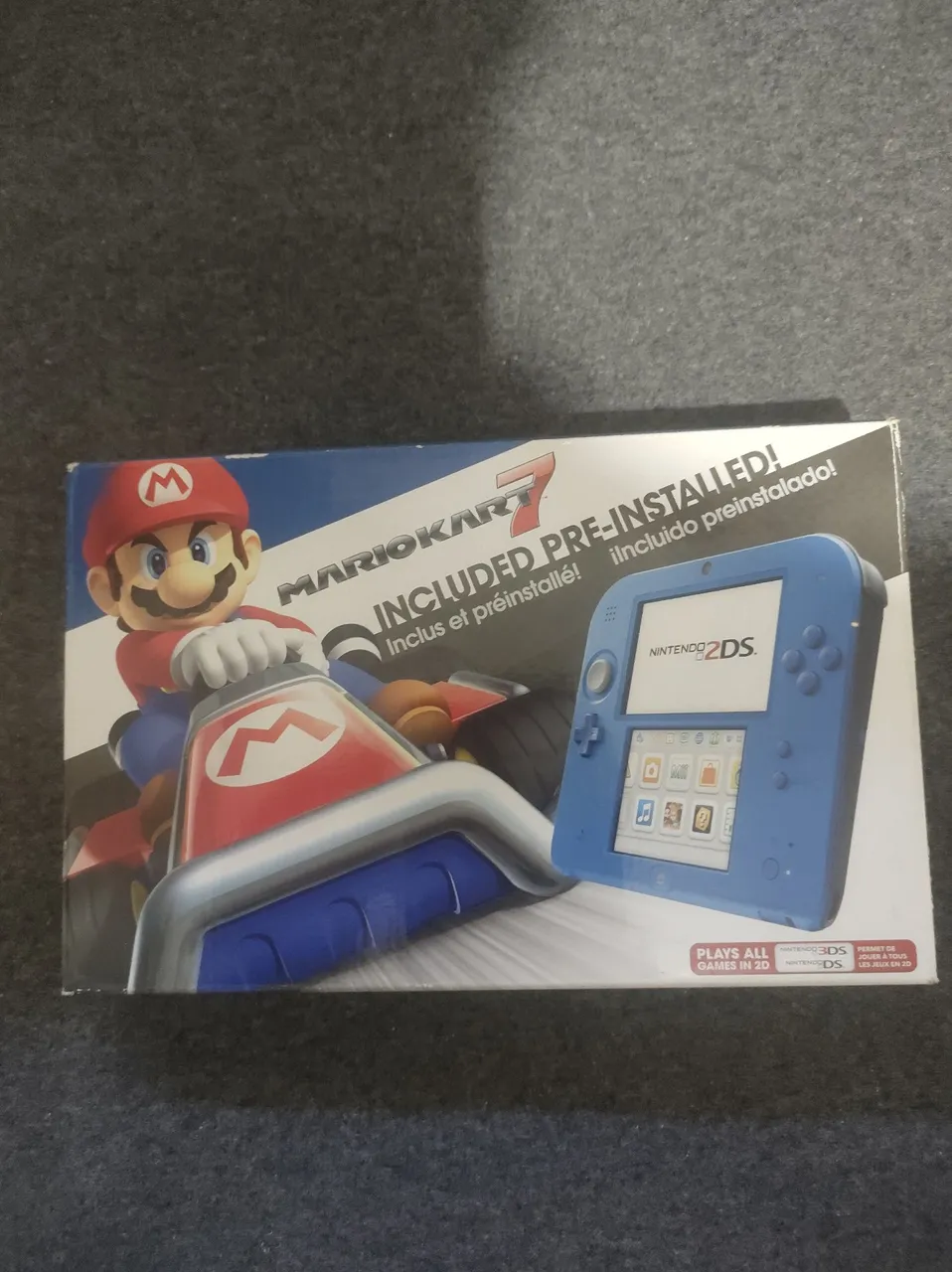 Nintendo 2DS desbloqueado - Azul versão Mario Kart 7