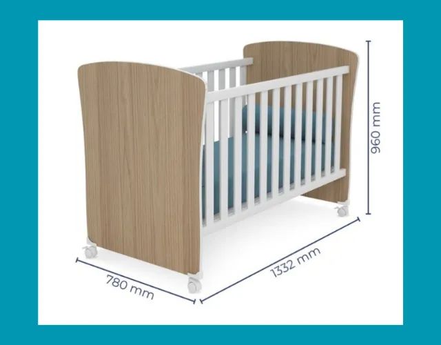 Berço Mini Cama com Rodinhas Feito em MDF e MDP (SUPER PROMOÇÃO APROVEITE)!! - Foto 2