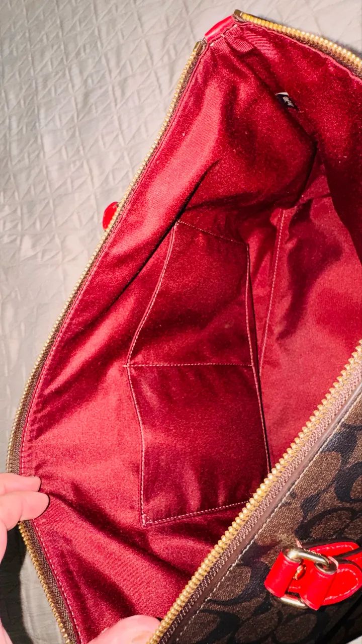 Bolsa Coach em couro - Foto 3