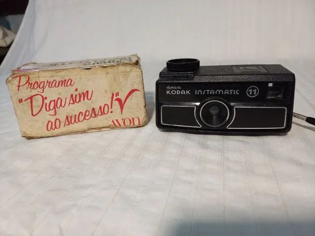 Câmera Antiga Kodak Instamatic 11 Com Caixa Coleção Preto